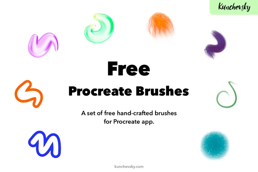Free Procreate brushes Kunchevsky